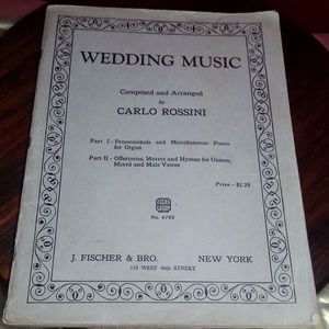 WEDDING MUSIC 1934 sheet music